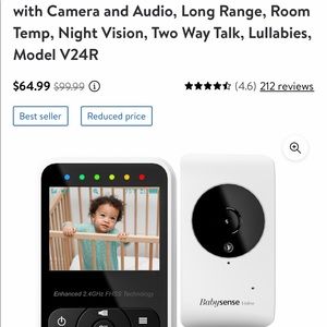Babysense Digital Wireless Video Baby Monitor